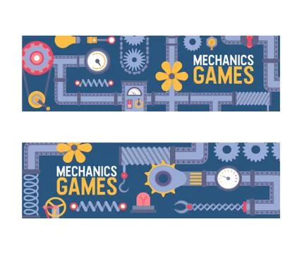 Industry pattern vector industrial machinery engineering equipment gear fan pipe Stock Illustration