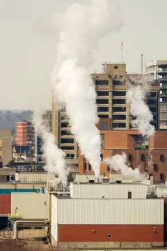 Industry pollition Stock Photos