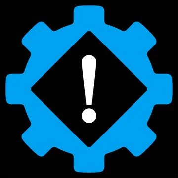 Industry Problem Flat Icon Stock Illustration