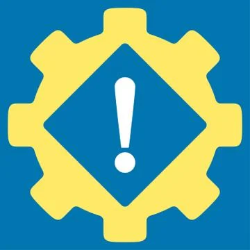 Industry Problem Flat Icon Stock Illustration