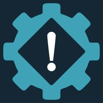 Industry Problem Flat Icon Stock Illustration