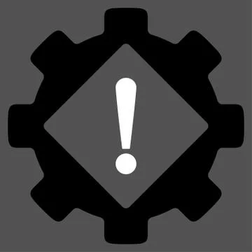 Industry Problem Flat Icon Stock Illustration