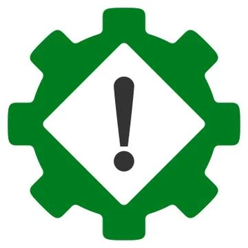Industry Problem Flat Icon Stockillustratie