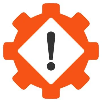 Industry Problem Flat Icon Stockillustratie