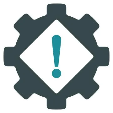 Industry Problem Flat Icon Stock Illustration