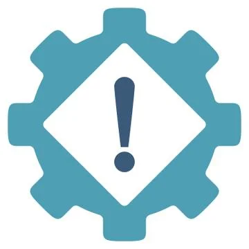 Industry Problem Flat Icon Stock Illustration