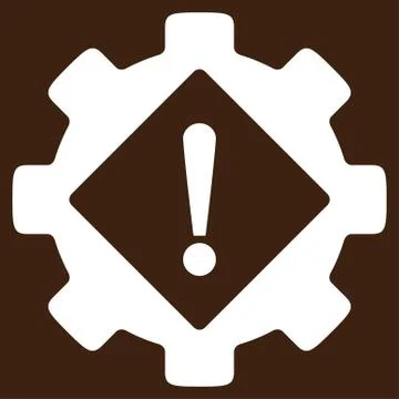 Industry Problem Flat Icon Stock Illustration