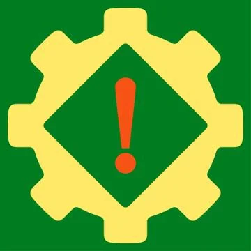 Industry Problem Flat Icon Stockillustratie