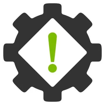 Industry Problem Flat Icon Stockillustratie