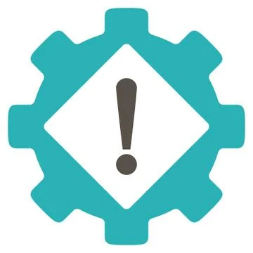 Industry Problem Flat Icon Stock Illustration
