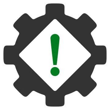 Industry Problem Flat Icon Stock Illustration