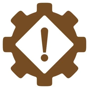 Industry Problem Flat Icon Illustrazione stock