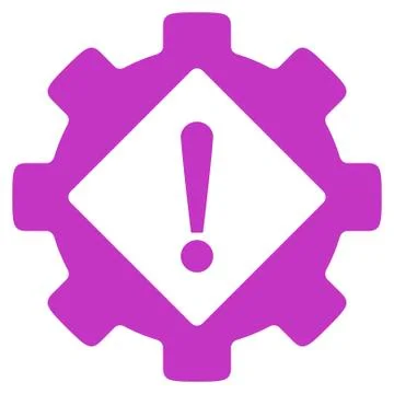 Industry Problem Flat Icon Stockillustratie