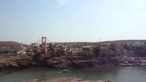 Industry by the river Stock Footage 154541095