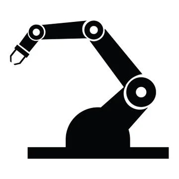 Industry robot icons Stock Illustration