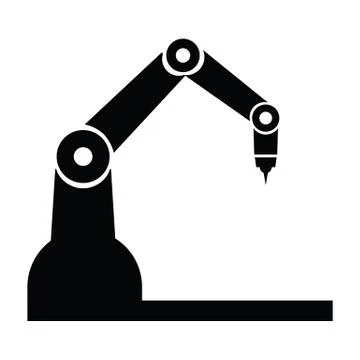 Industry robot icons Stock Illustration