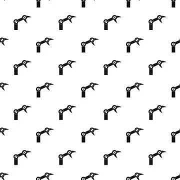 Industry robot pattern vector Illustrazione stock