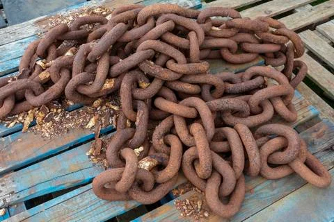 Industry - Rusty old Chains Stock Photos