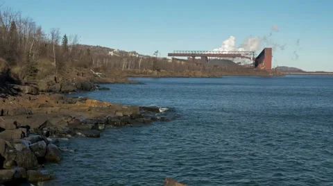 Industry on shore Stock Footage 45732170