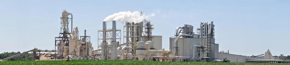 Industry smoke stacks Stock Photos