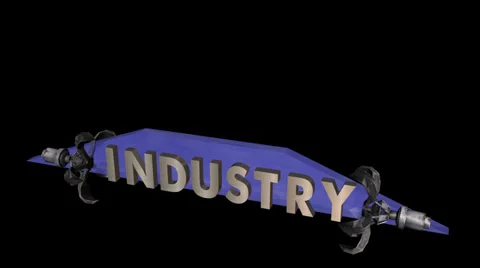 Industry:  Title Animation (Alpha Channel) Stock Footage 34921562