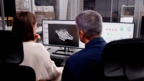 Industry Worker in Personal Office Design with Equipment 動画素材 257169136