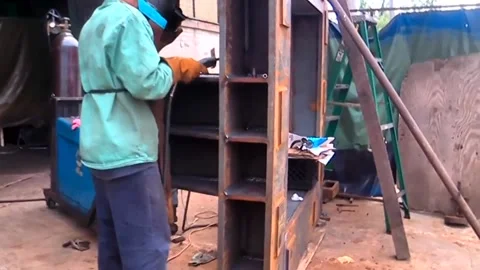 Industry, Worker Welding, Orient Machine Welding, Harvey IL Stock-Footage 247622536