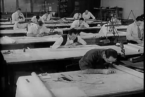 Industry workers create Jeep and other equipment for the military - 1951 Stock Footage 99097557