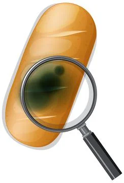 Inedible bread with mould Stock Illustration