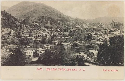 ï»¿Nelson from Zig-Zag, 1904, Nelson, by Muir &amp; Moodie. Copyright: xpiemag 스톡 사진