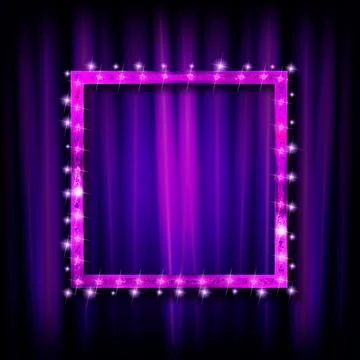 Inema golden square frame Stock Illustration