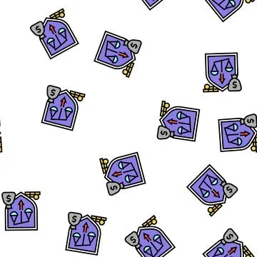 Inequality social problem vector seamless pattern Stock Illustration