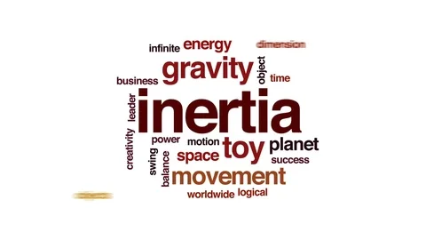 Inertia animated word cloud, text design animation. Stock Footage 80064290