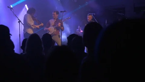 The Infamous Stringdusters perform, Park City, Utah. Stock Footage 109144374