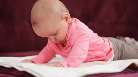 Infant 18 Stock Footage 1073688