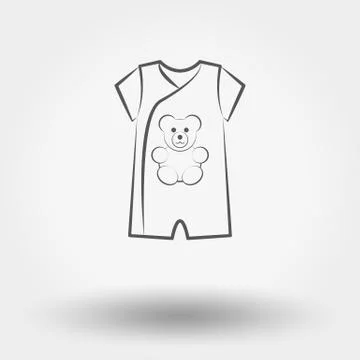 Infant Bodysuit Stock Illustration