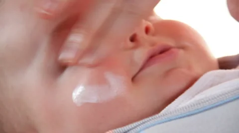 Infant care. Stock Footage