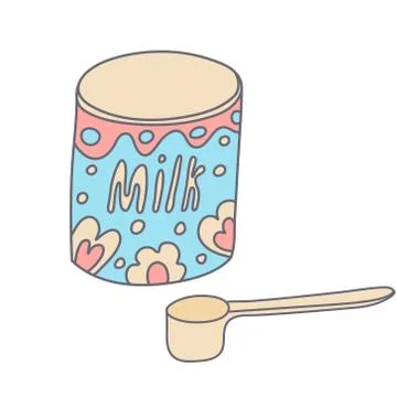 Infant formula vector illustration Stock Illustration