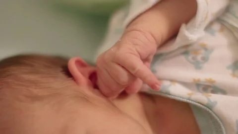 Infant hand Stock Footage 78298588