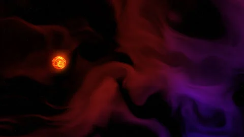 Infant Star in Nebula Stock Footage 188585553