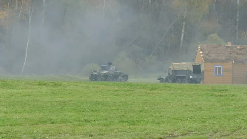 Infantry attack Video stock 111145845