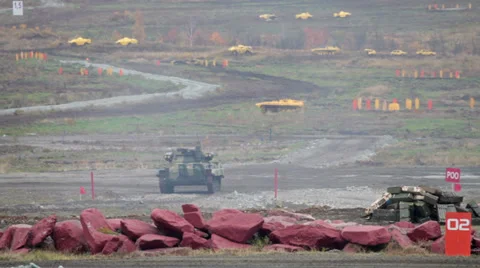 Infantry fighting vehicle Stock Footage 34806557