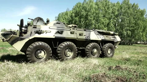 Infantry fighting vehicle Stock Footage 48376881