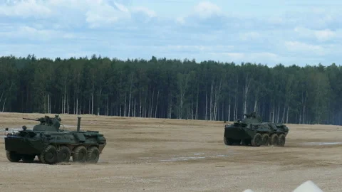Infantry fighting vehicle Video stock 111830203