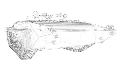 Infantry fighting vehicle Stock Illustration