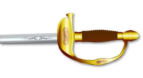 Infantry Swords Handle Illustration