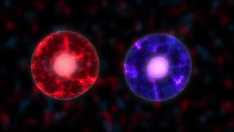 Infected Cell Attack Healthy Cell. Corona Attack Blood Cell Stock Footage 248311033