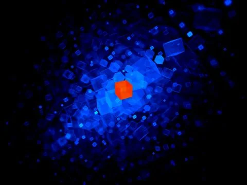 Infected data on computer Illustrazione stock