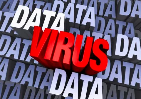 Infected data Illustrazione stock