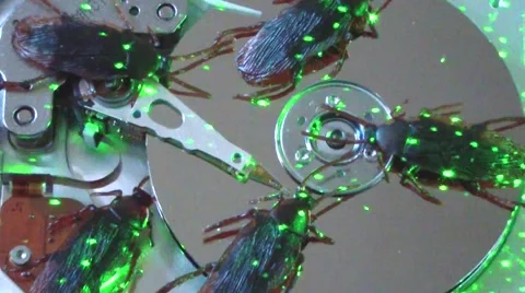 Infected drive with laser Stock Footage 47418305